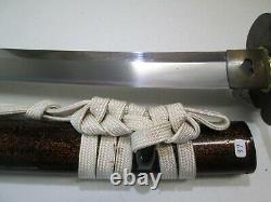 Old Koto Kongobyoe Moritaka Signed Japanese Samurai Katana Sword & Scabbard Nthk