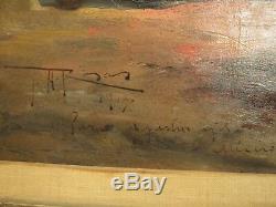 Old Masterful Painting Antique Rosas Male Model Mexico Rare 1903 Listed Portrait