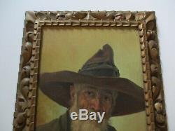 Old Masterful Portrait Painting Signed Mystery Morales Antique Vintage 1920's