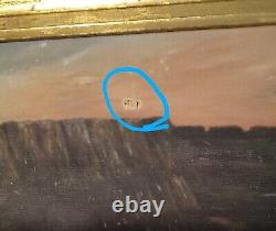 Old Naive 1907 Folk Art Primitive Hillbilly, Temperance Painting Hot Springs Ark