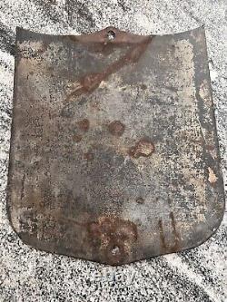 Old National Wildlife Refuge Porcelain sign with bullet holes Authentic Metal