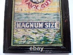 Old Navy Sailor Tin Sign Advertising Tin Antique Vintage Picture Frame Cigarette