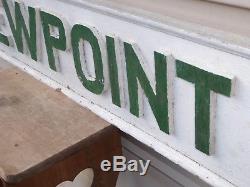 Old Original'viewpoint' Wood Trade Sign Vintage Antique Scenic Hotel Restaurant