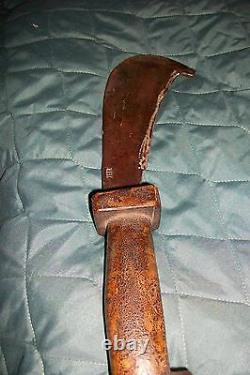Old Primitive Handle Jamaican Corn/Hemp Harvester KNIFE Rare Hand ForgedJETZ