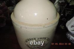 Old Red Wing Stoneware Adv Jug Straus Bros Co Wholesale Liquors Bottom Signed