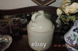 Old Red Wing Stoneware Adv Jug Straus Bros Co Wholesale Liquors Bottom Signed