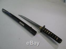 Old Samurai High Quality Japanese Dagger Tanto Sword Knife W Scabbard Signed #m1