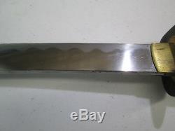 Old Samurai High Quality Japanese Dagger Tanto Sword Knife W Scabbard Signed #m1