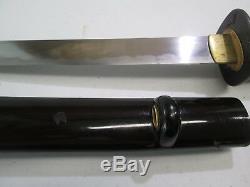 Old Samurai High Quality Japanese Dagger Tanto Sword Knife W Scabbard Signed #m1