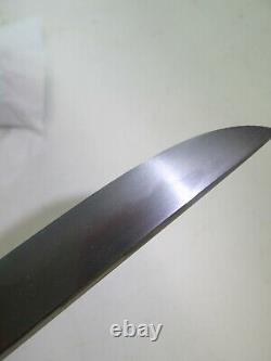 Old Samurai Japaned Matching Dagger Tanto Sword & Scabbard Signed Mune Sada #s20