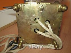 Old Signed Brass Single Hand Lantern Clock with Hook and Spike c1690
