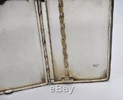 Old Sterling Silver 950, Japanese Large Cigarette Case, Artist Signed