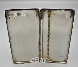 Old Sterling Silver 950, Japanese Large Cigarette Case, Artist Signed