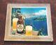 Old Vintage 1950's Blitz Weinhard Beer Sign Bottle Crater Lake Oregon Scene Rare
