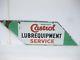 Old Vintage Antique Garage Enamel Sign Advert Petrol Gas Oil Cabinet Jug Castrol