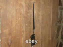 Old Vintage Folk Art Heart Cutout Brass & Wrought Iron Spatula Hearth Utensil