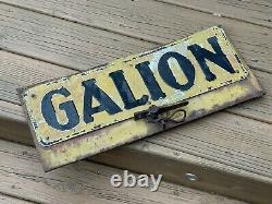 Old Vintage Galion Grader Roller Construction Metal Sign Antique Heavy Duty