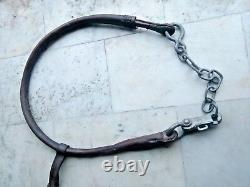 Old Vintage Leather & Metal Horse Harness Hames Yoke Ilau 809 Made A 1962 Sign