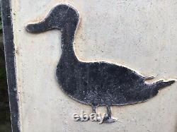 Old Vintage Road Warning Sign Ducks