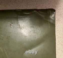 Old Vintage Tin Tacker Antique Sign Duro Pumps Farm 1920's Industrial Dayton OH