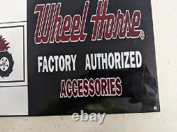 Old Vintage Wheel Horse Factory Accessories Porcelain Heavy Metal Sign Tractor