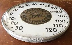 Old Vtg Antique Lackawanna Anthracite D&h Railroad Advertising Thermometer Sign