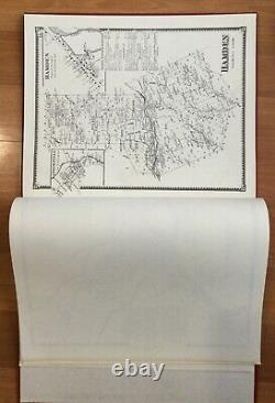 Old Vtg Atlas Delaware County Ny 1869 Hand Signed Numbered Martin Wehle Map Book