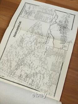 Old Vtg Atlas Delaware County Ny 1869 Hand Signed Numbered Martin Wehle Map Book