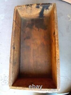 Old Wooden RJ Reynolds's Humingbird Plugs Tobacco Ad Box Dovetail