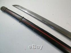 Old Wwii Japanese Amry Samurai Sword Katana With Scabbard Signed Jumiyo #z58