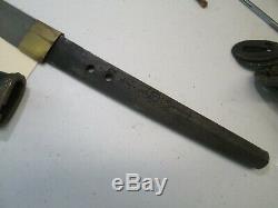 Old Wwii Japanese Amry Samurai Sword Katana With Scabbard Signed Jumiyo #z58