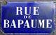 Old Antique French Enamel Street Road Sign Plaque Battle Of Bapaume Stunner