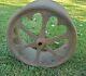 Old Heart Iron Wheel Base Garden Farm Architectural Fragment / Can Be Delivered