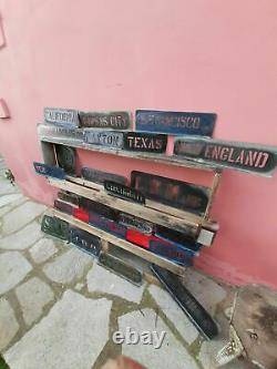 Old metal stencils cities for shipment wooden boxes lot of 23 ultra rare 50s