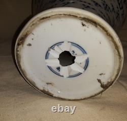 Old or Antique Chinese Porcelain Vase Signed Drilled With Dragons