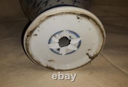 Old or Antique Chinese Porcelain Vase Signed Drilled With Dragons