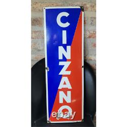 Old original antique CINZANO aperitif enamel porcelain sign Argentina