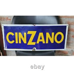 Old original antique CINZANO aperitif enamel porcelain sign Argentina