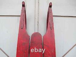 Old red mustard paint Sled MURRAY antique Andirondack camp // for DELIVERY call