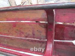 Old red mustard paint Sled MURRAY antique Andirondack camp // for DELIVERY call