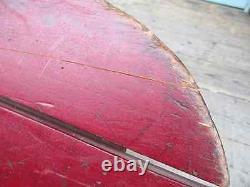 Old red mustard paint Sled MURRAY antique Andirondack camp // for DELIVERY call