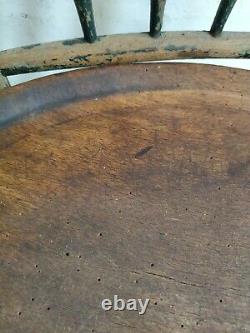 Old wooden carved round table original from 1800's