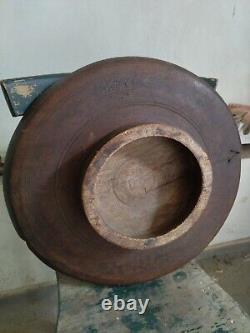 Old wooden carved round table original from 1800's