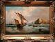 Original Antique Large Late 19th/early 20th Century British Old Master Oil Paint