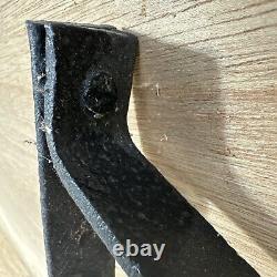 Original Antique Sign Bracket 31 Metal Porcelain Gas Oil Garage HAND FORGED OLD