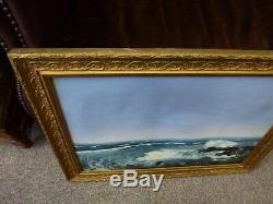 Original Old Antique Oil painting Framed Victorian Artist Allan Broadbent 1901