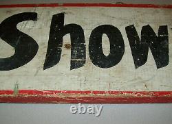 Original Old Vtg C 1930s Folk Art Hand Painted Wooden Sign Shown By Appointment