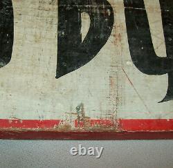 Original Old Vtg C 1930s Folk Art Hand Painted Wooden Sign Shown By Appointment