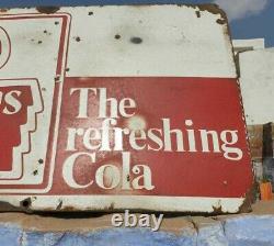 Original Vintage Old Antique Very Rare Thums Up Cola Porcelain Enamel Sign Board