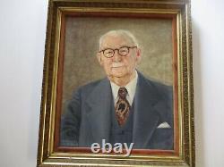 Orth Vintage Antique Painting Portrait Estate Heirloom Old Man Famous Signed